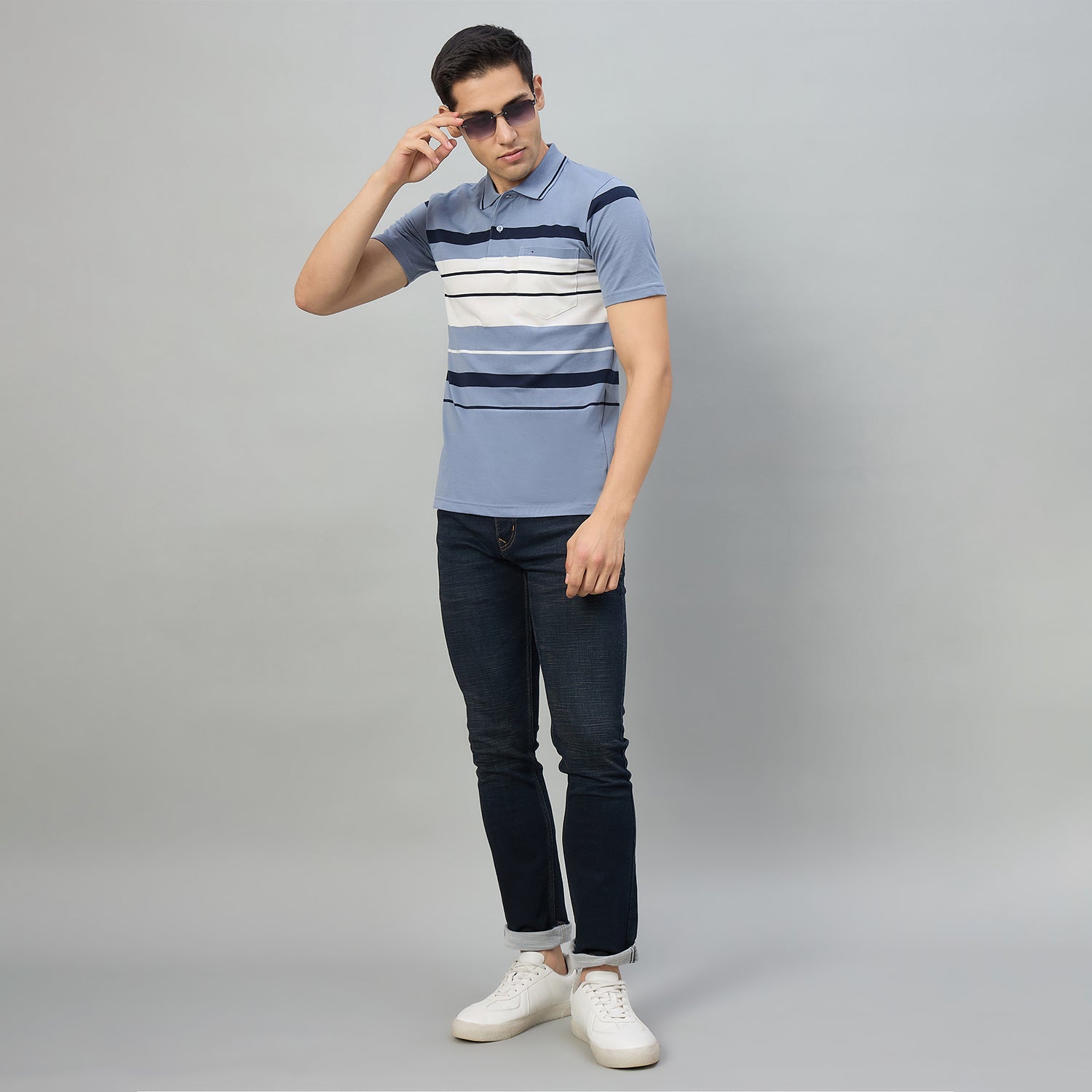 Duke Men Half Sleeve Cotton Regualr Fit Casual T-shirt (MLF1182)