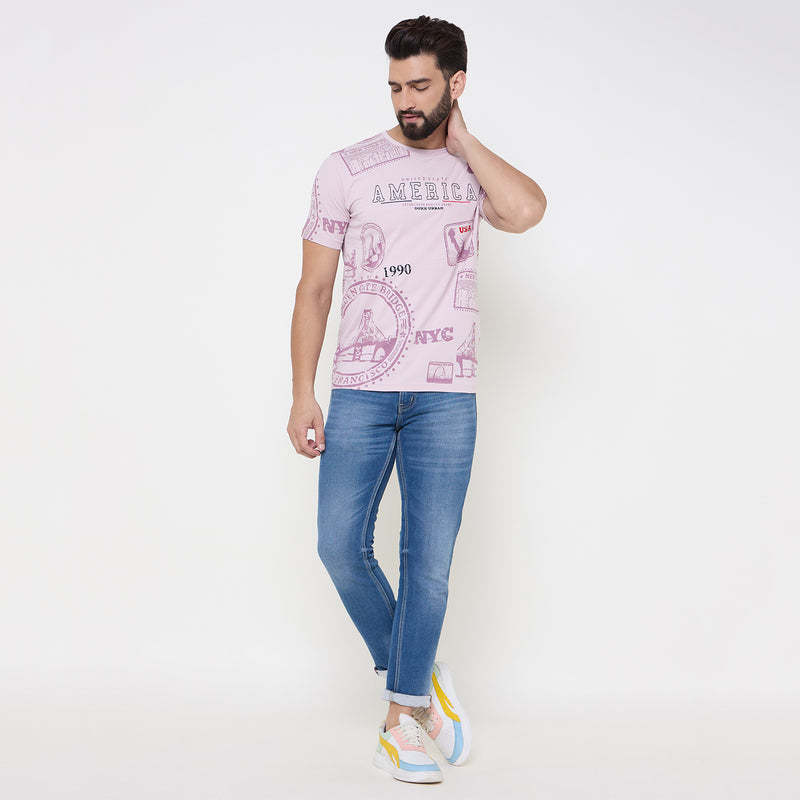 Duke Urban Men Half Sleeve Cotton Tshirt (LF7221)