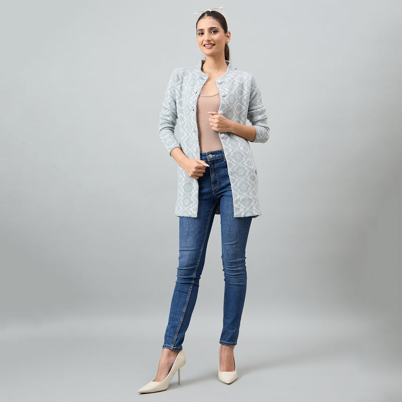 Duke Urban Women Full Sleeve Front Open Regular Cardigan (SDS1368)