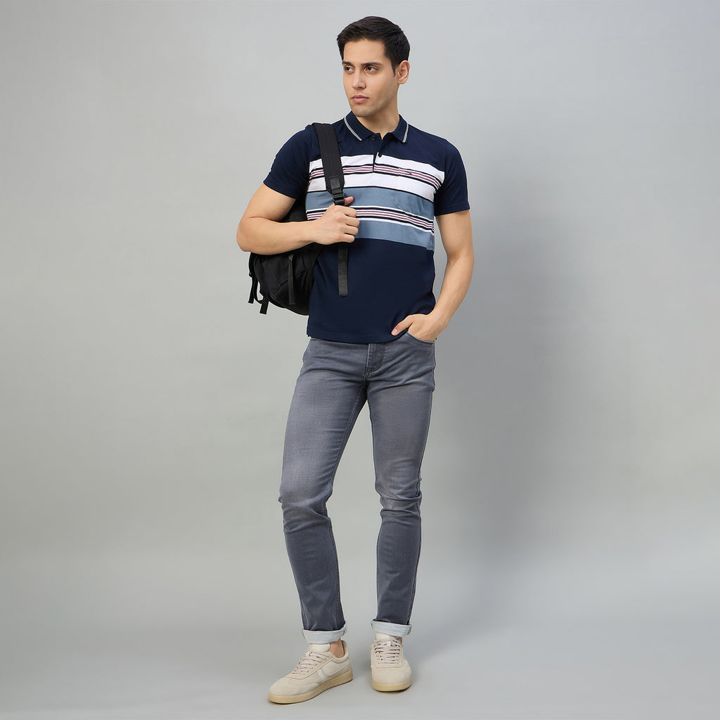 Duke Men Half Sleeve Cotton Regualr Fit Casual T-shirt (MLF1183)