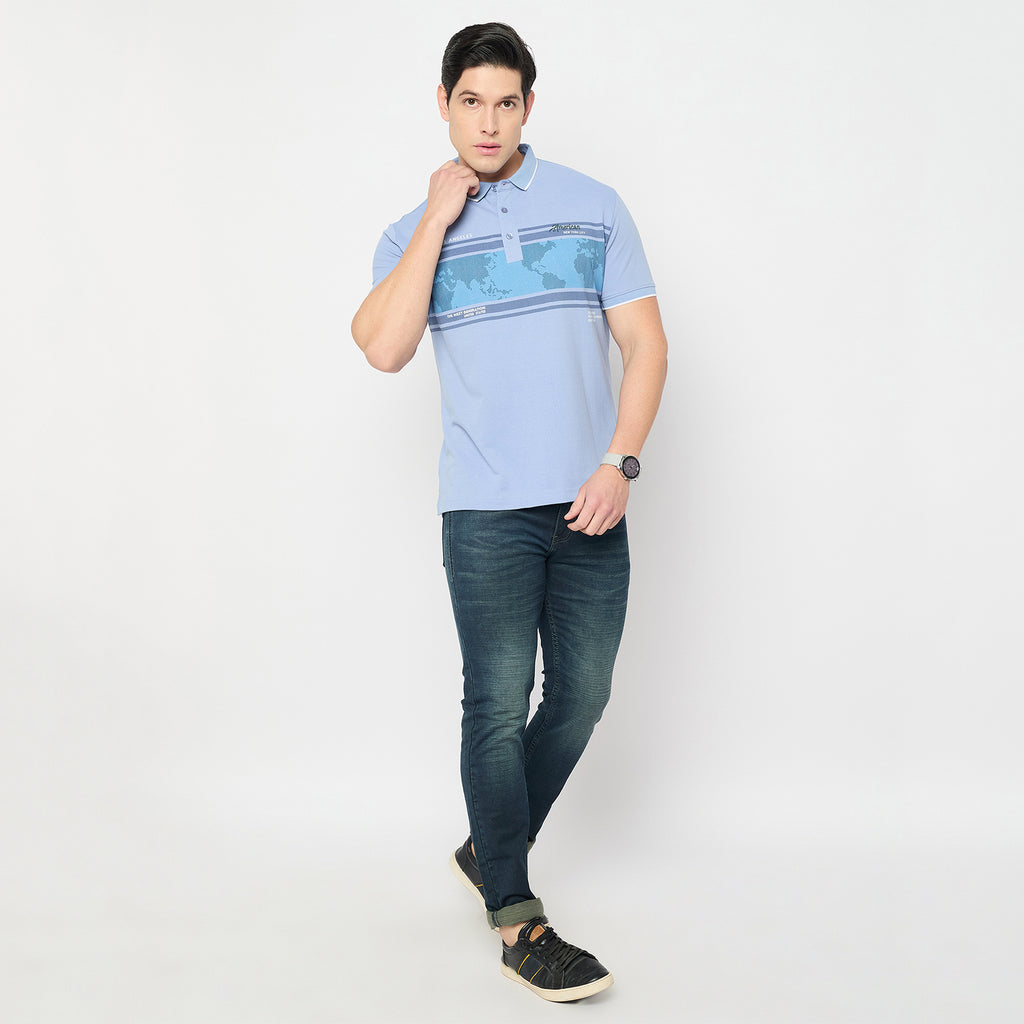 Duke Urban Men Half Sleeve Cotton Polo Tshirt(LF7167)