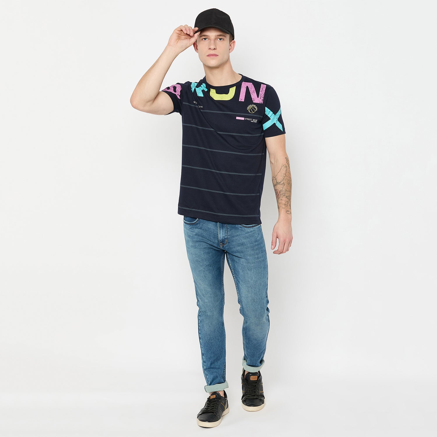 Duke Urban Men Half Sleeve Cotton Tshirt (LF7153)