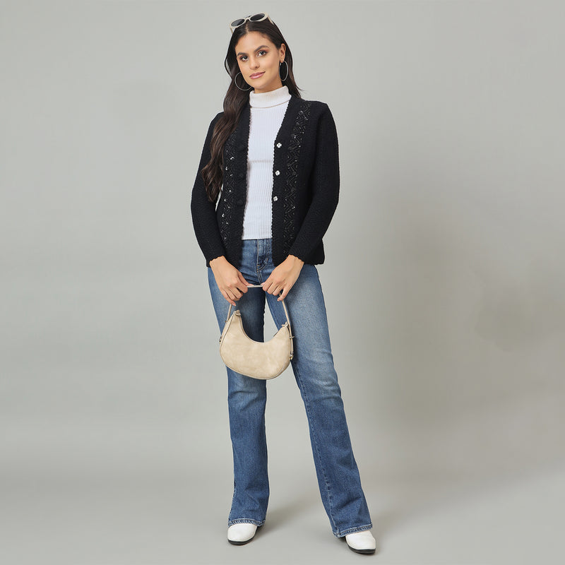 Duke Urban Women Front Open Regular Sweater (SDS1282)