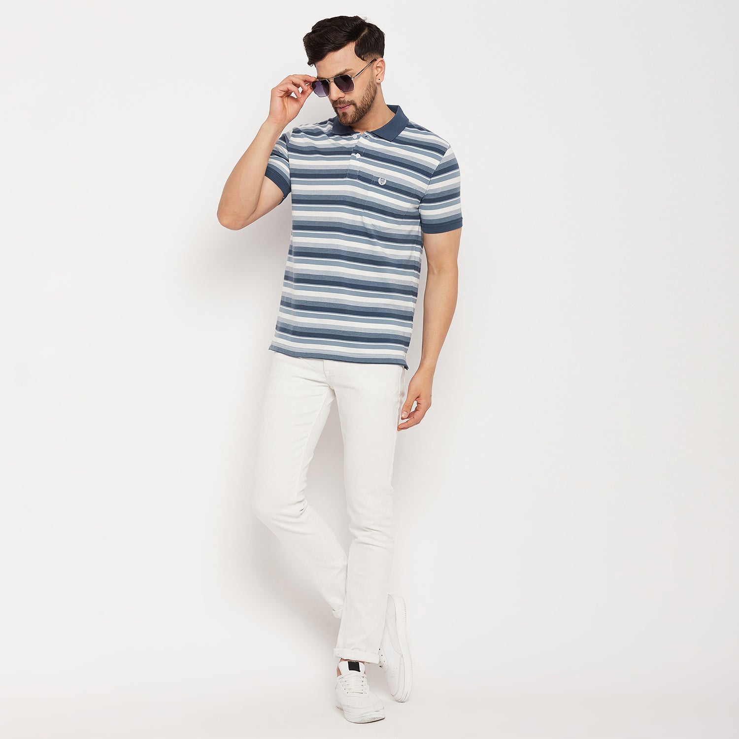 Duke Stardust Men Half Sleeve Polo Neck Cotton T-shirt (LF5846)