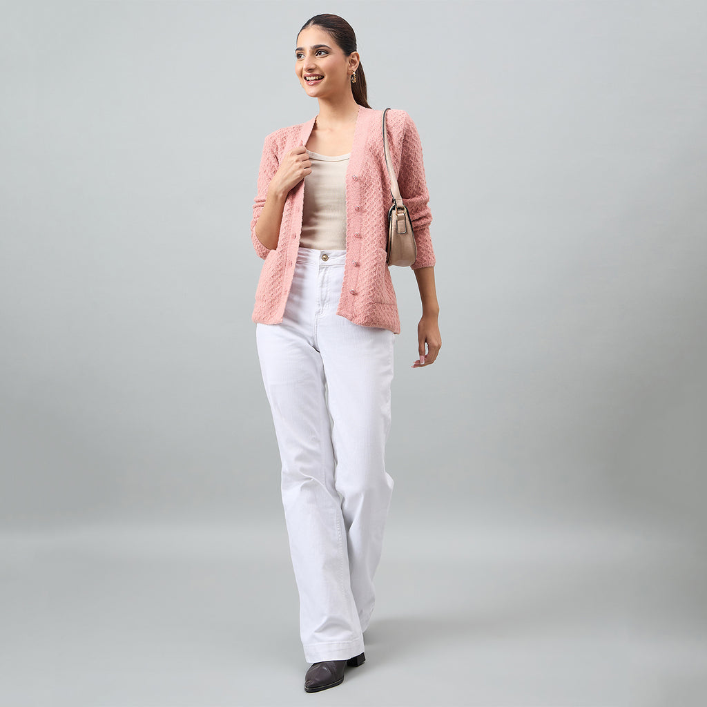 Duke Urban Women Full Sleeve Front Open Regular Cardigan (SDS1294)