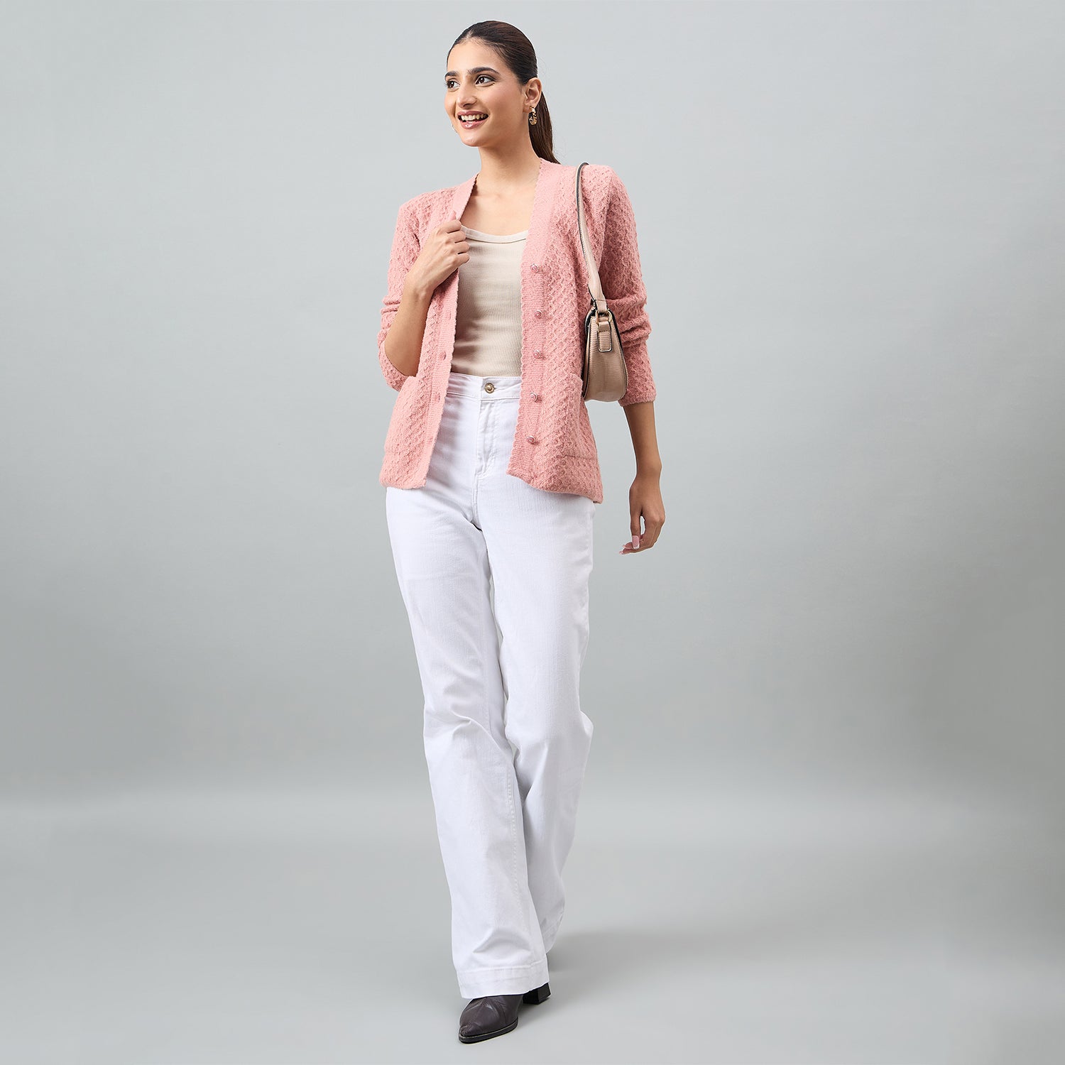 Duke Urban Women Full Sleeve Front Open Regular Cardigan (SDS1294)