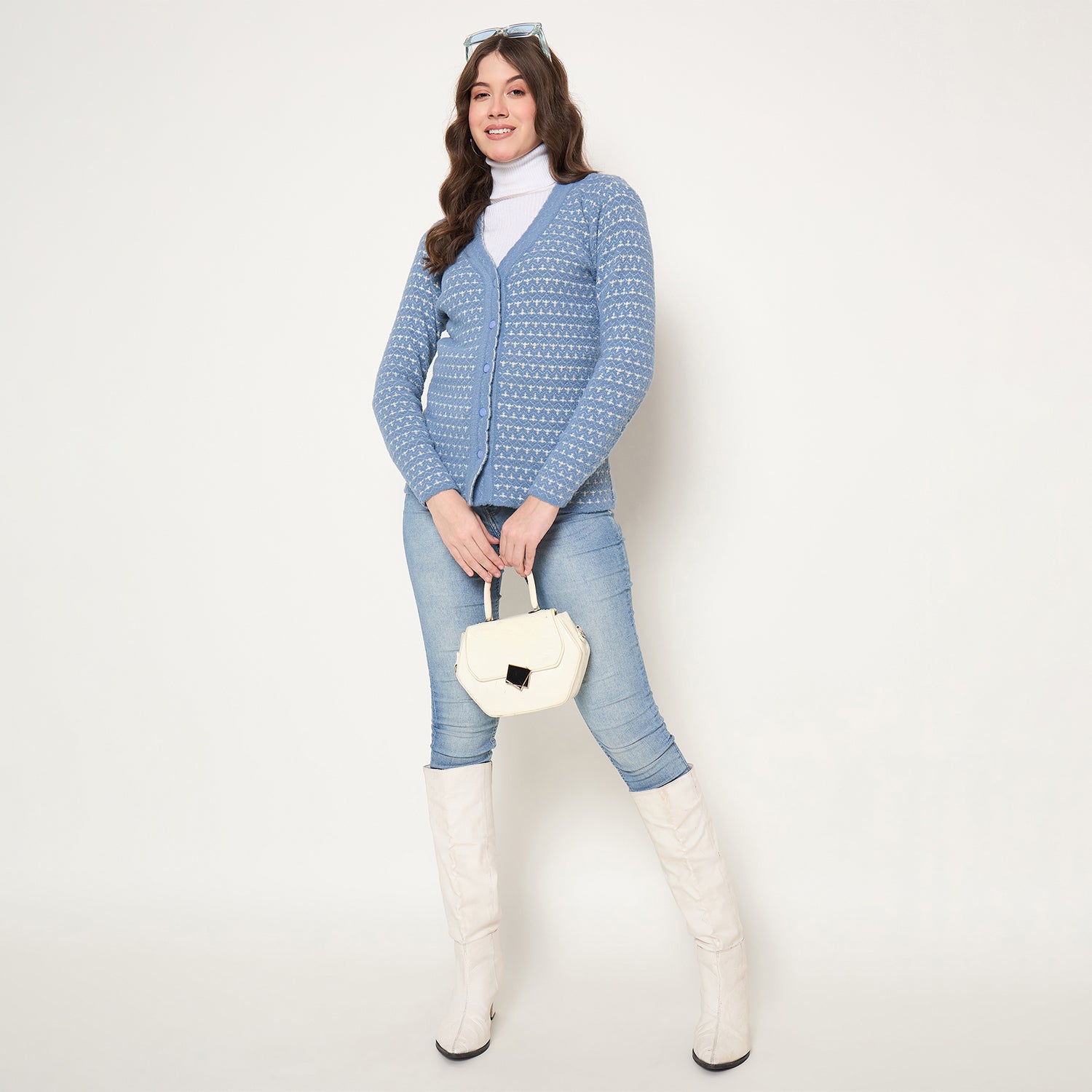 Duke Urban Women Full Sleeve Front Open Sweater (SDS1310)