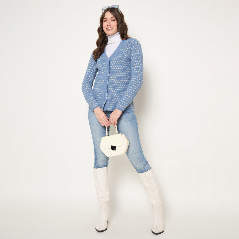 Duke Urban Women Full Sleeve Front Open Sweater (SDS1310)