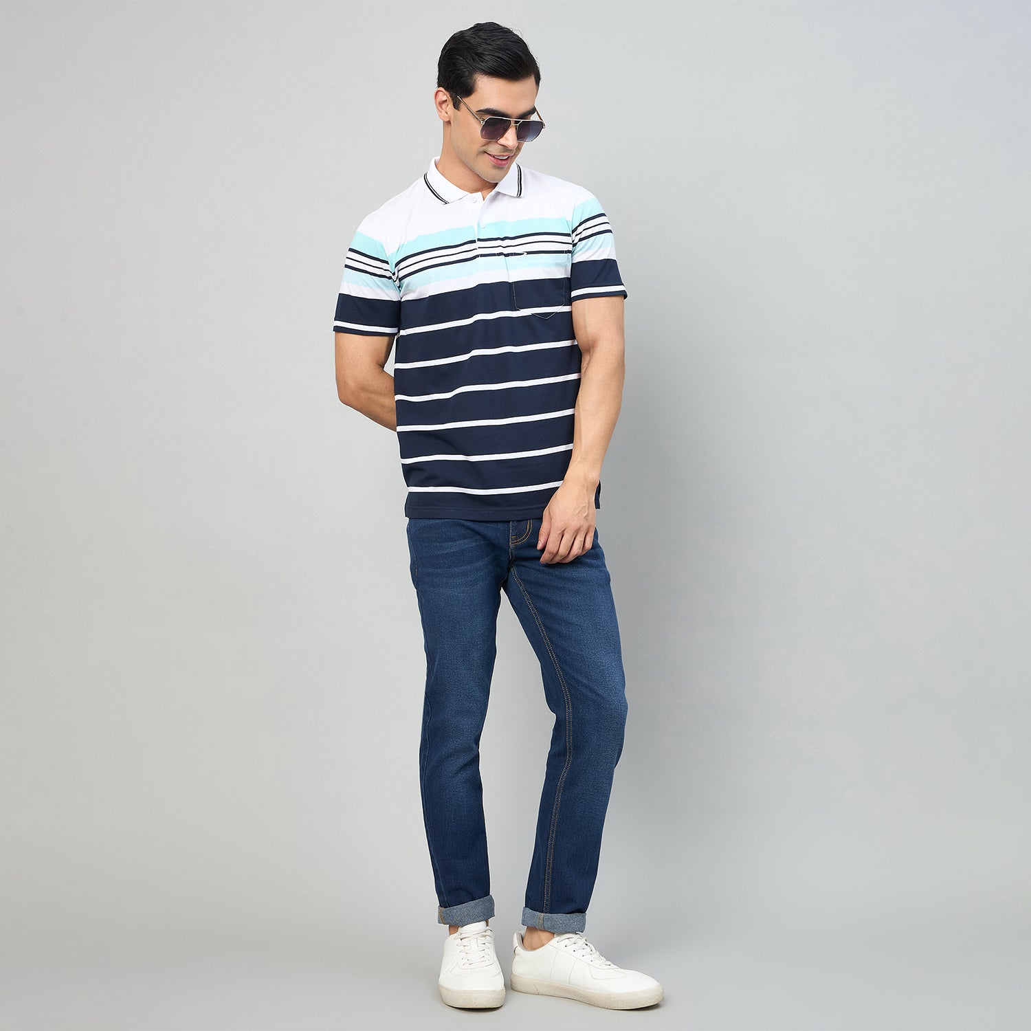 Duke Men Narrow Fit Stretchable Jeans (SDD9271N)