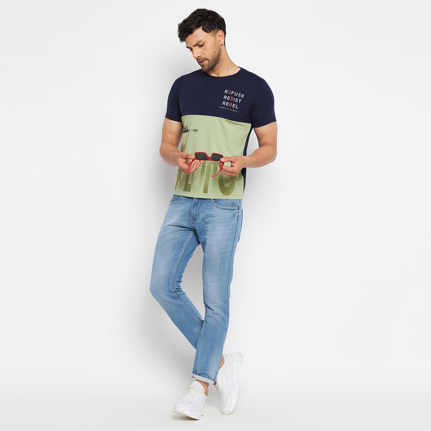 Duke Stardust Men Round Neck Half Sleeve Cotton T-shirt (LF5750)