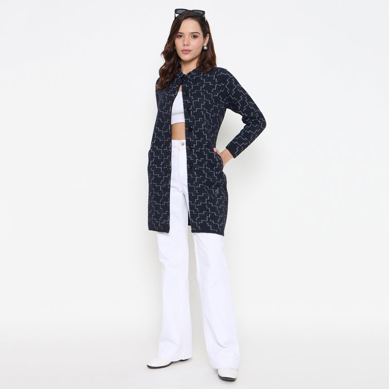 Duke Urban Women Full Sleeve Long Coat Type Sweater (SDS1312)