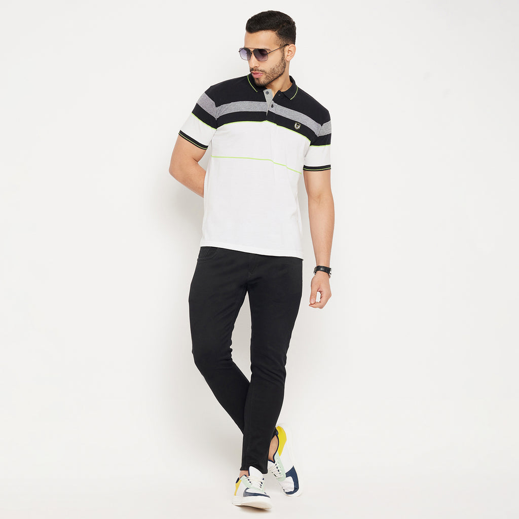 Duke Stardust Men Half Sleeve Polo Neck Cotton T-shirt (4085)