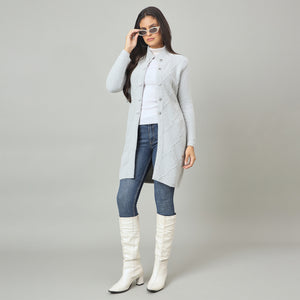 Duke Women Long Coat Regular Sweater (SDS1335)