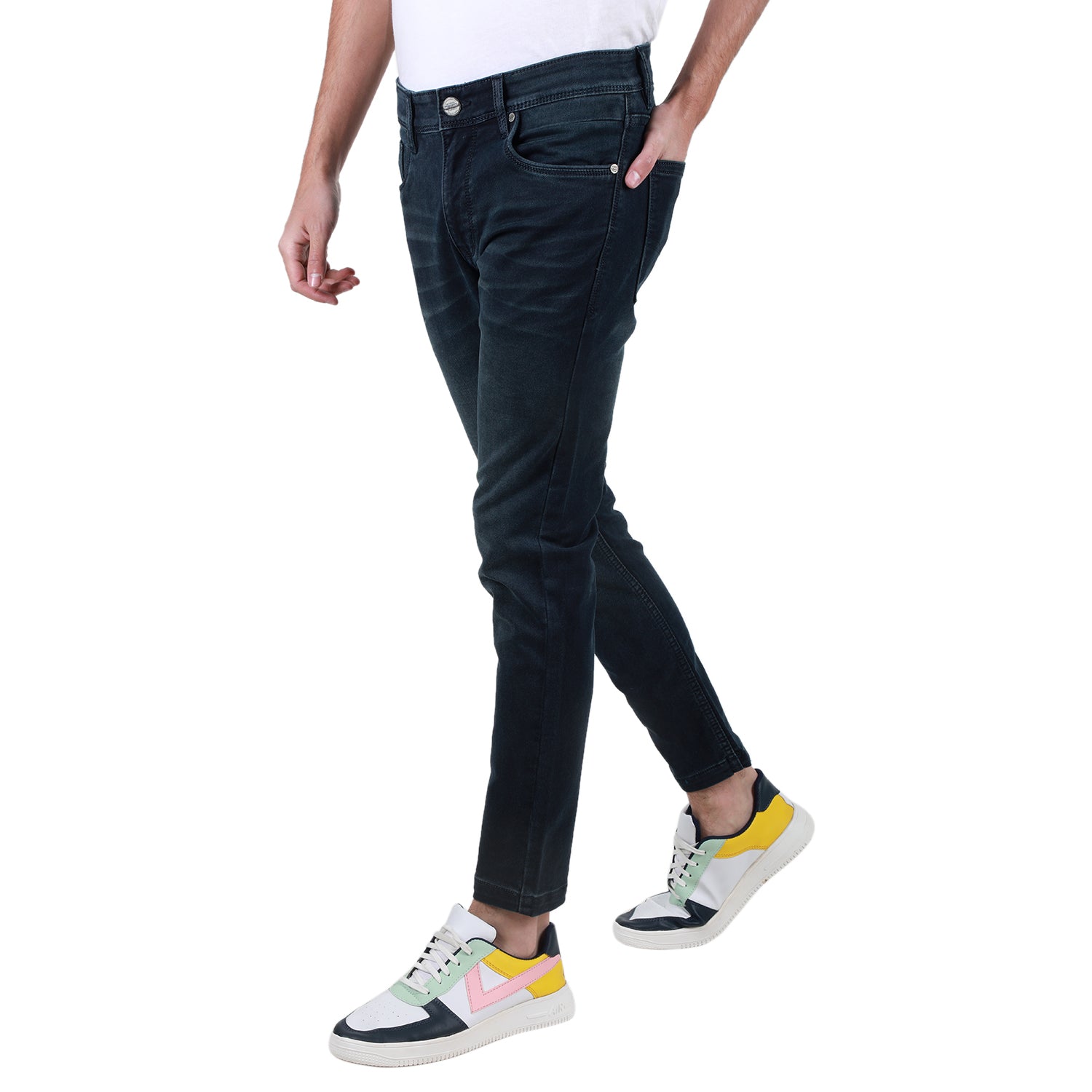 Duke Urban Men Stretchable Ankle Length Slim Fit Jeans (SDD5465)
