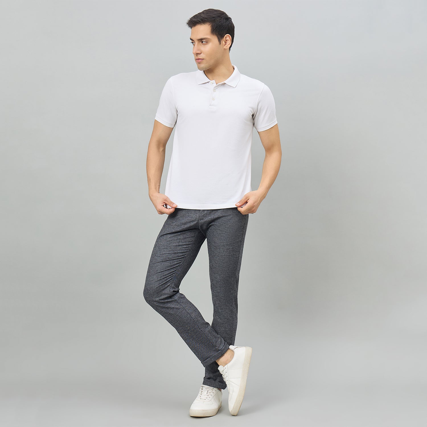 Duke Men Flatfront Narrow fit Casual Chinos Trouser (SDT4653)
