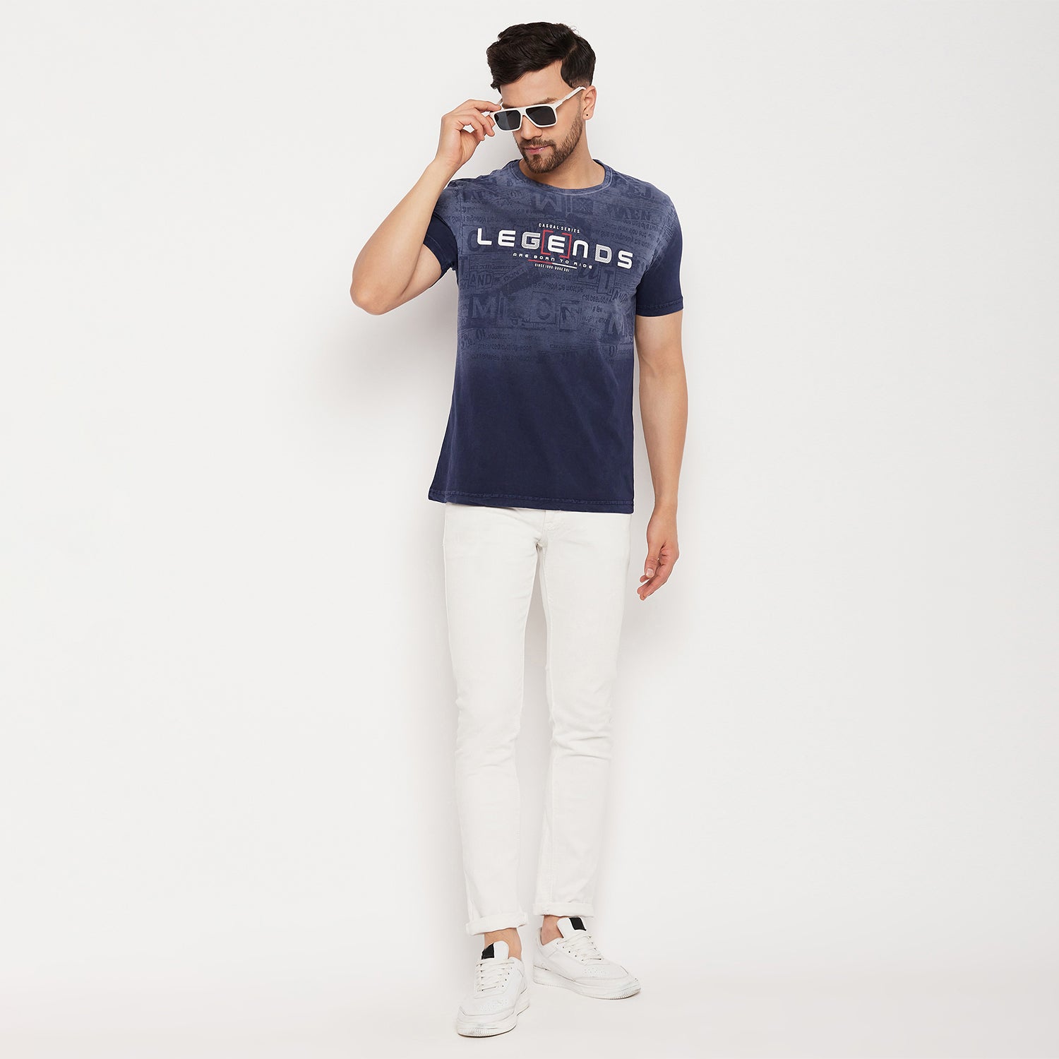 Duke Stardust Men Half Sleeve Cotton T-shirt (LF5774)