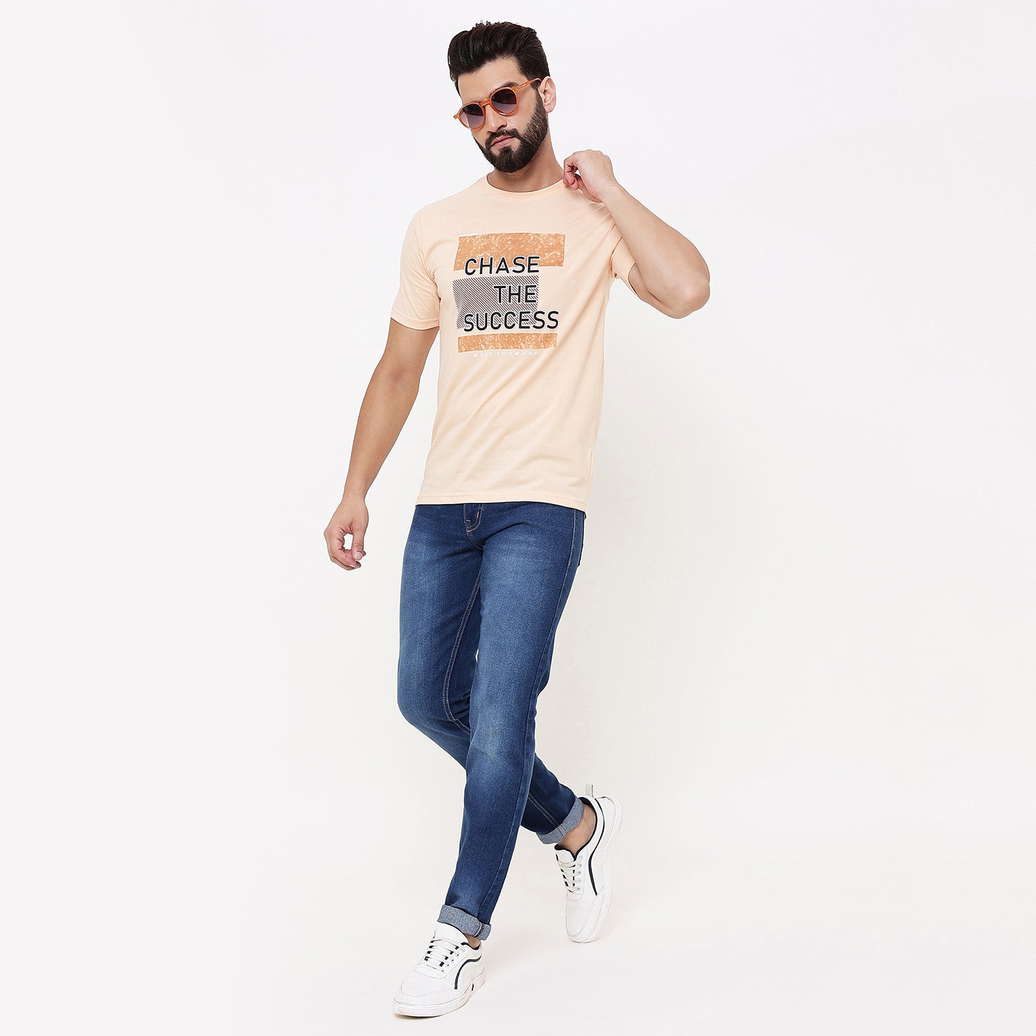 Duke Urban Men Half Sleeve Cotton Tshirt (LF7163)