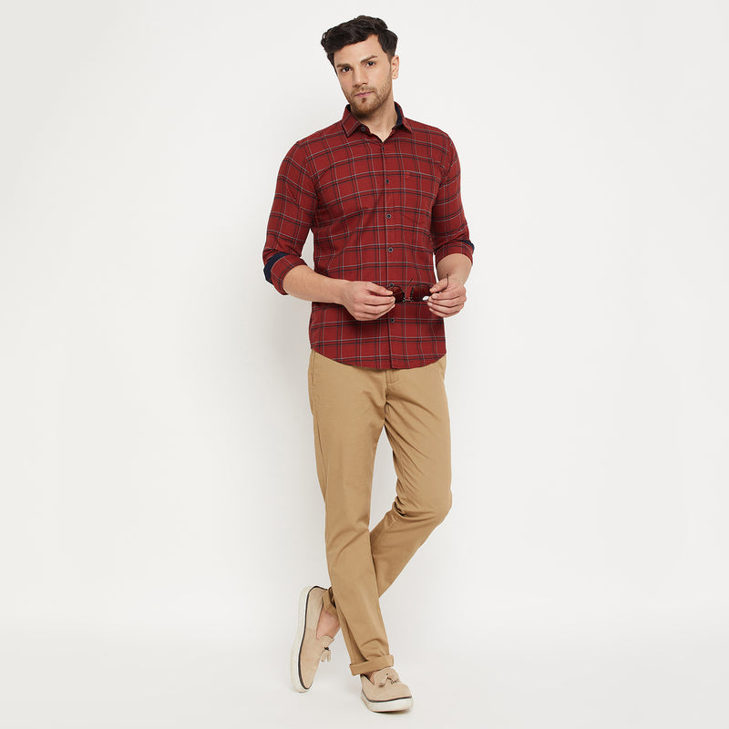 Duke Urban Men Full Sleeve Cotton Shirt (SDO5CKON)