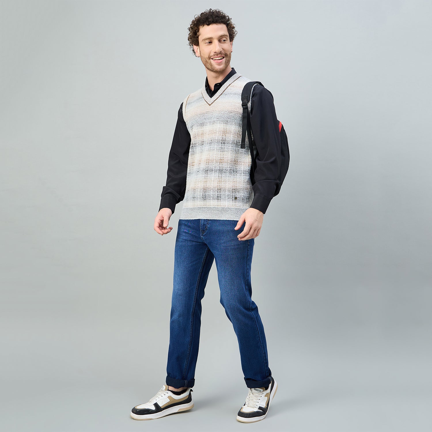 Duke Urban Men V Neck Sleeveless Regular Sweater (SDS2255)