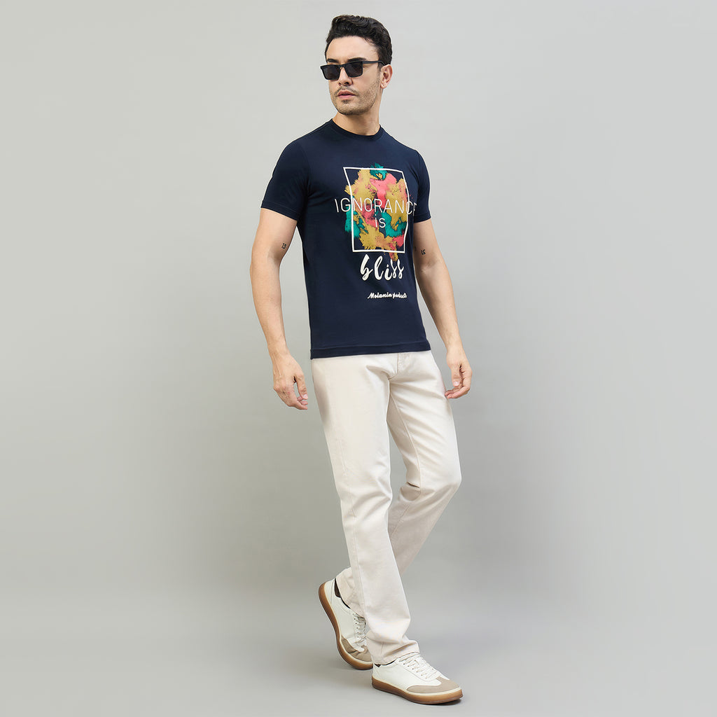 Duke Urban Men Half Sleeve Cotton Smart Fit Casual T-shirt (LF7862)