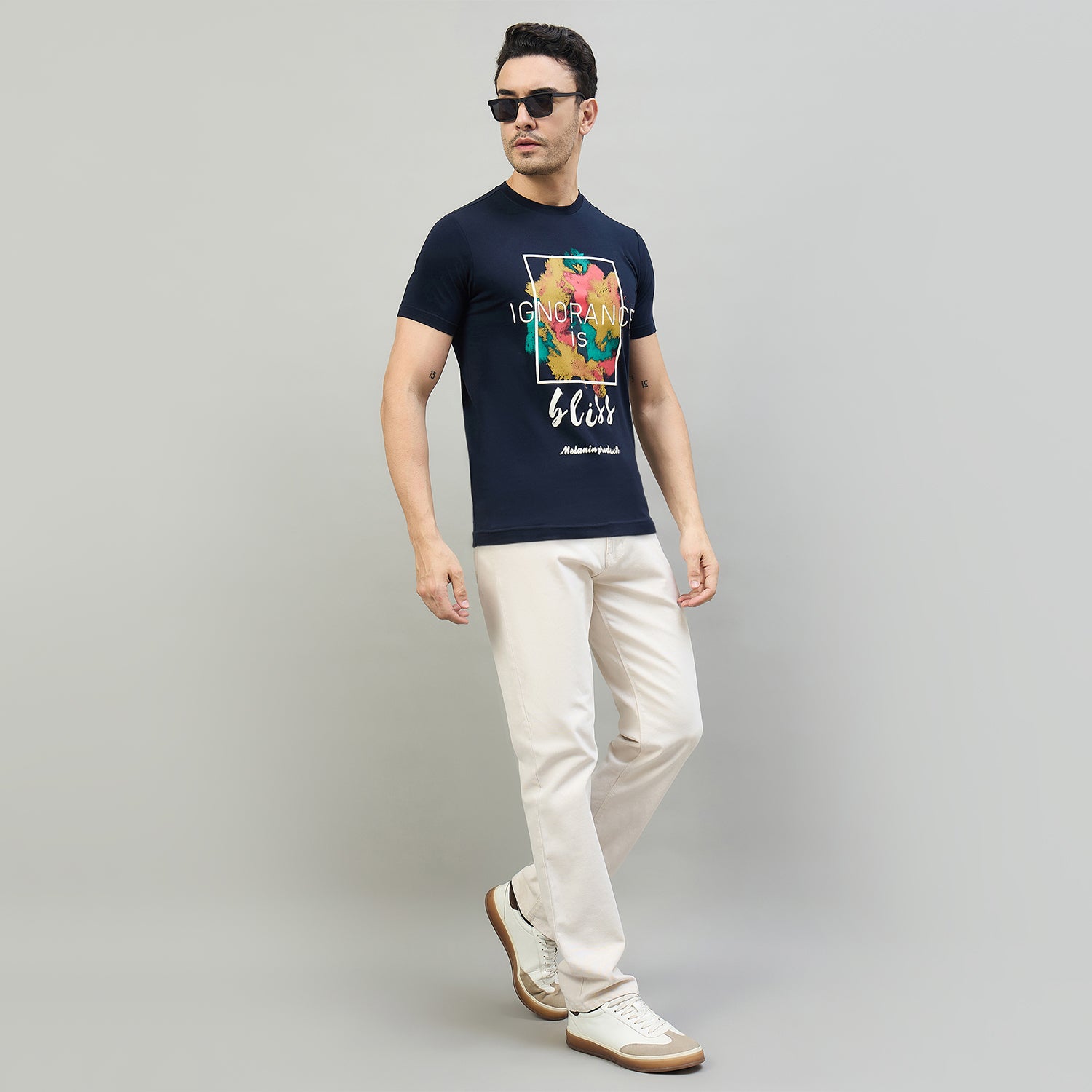 Duke Urban Men Half Sleeve Cotton Smart Fit Casual T-shirt (LF7862)