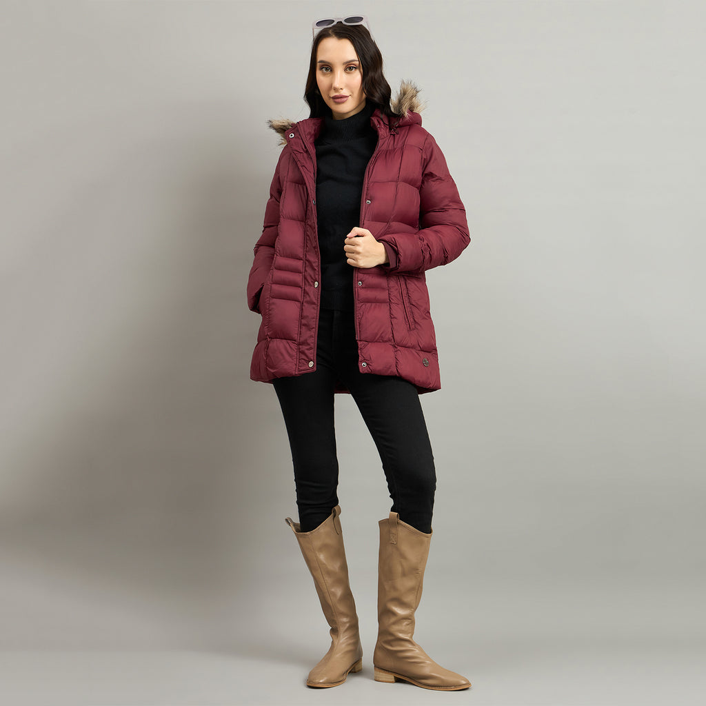 Duke Urban Women Short Style Hooded Bomber Jacket (SDZ4145)