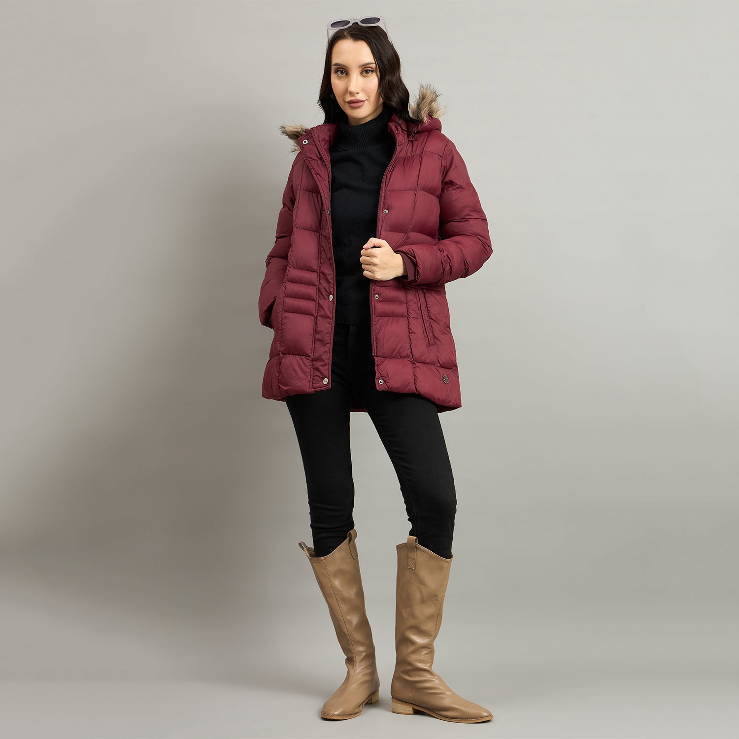 Duke Urban Women Short Style Hooded Bomber Jacket (SDZ4145)