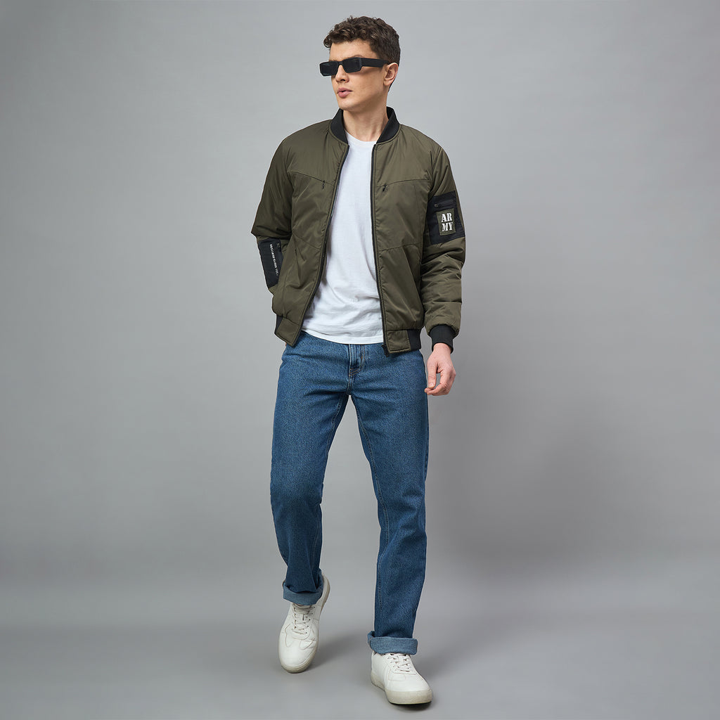 Duke Urban Men Full Sleeve Slim fit Bomber Jacket (SDZ3046N)