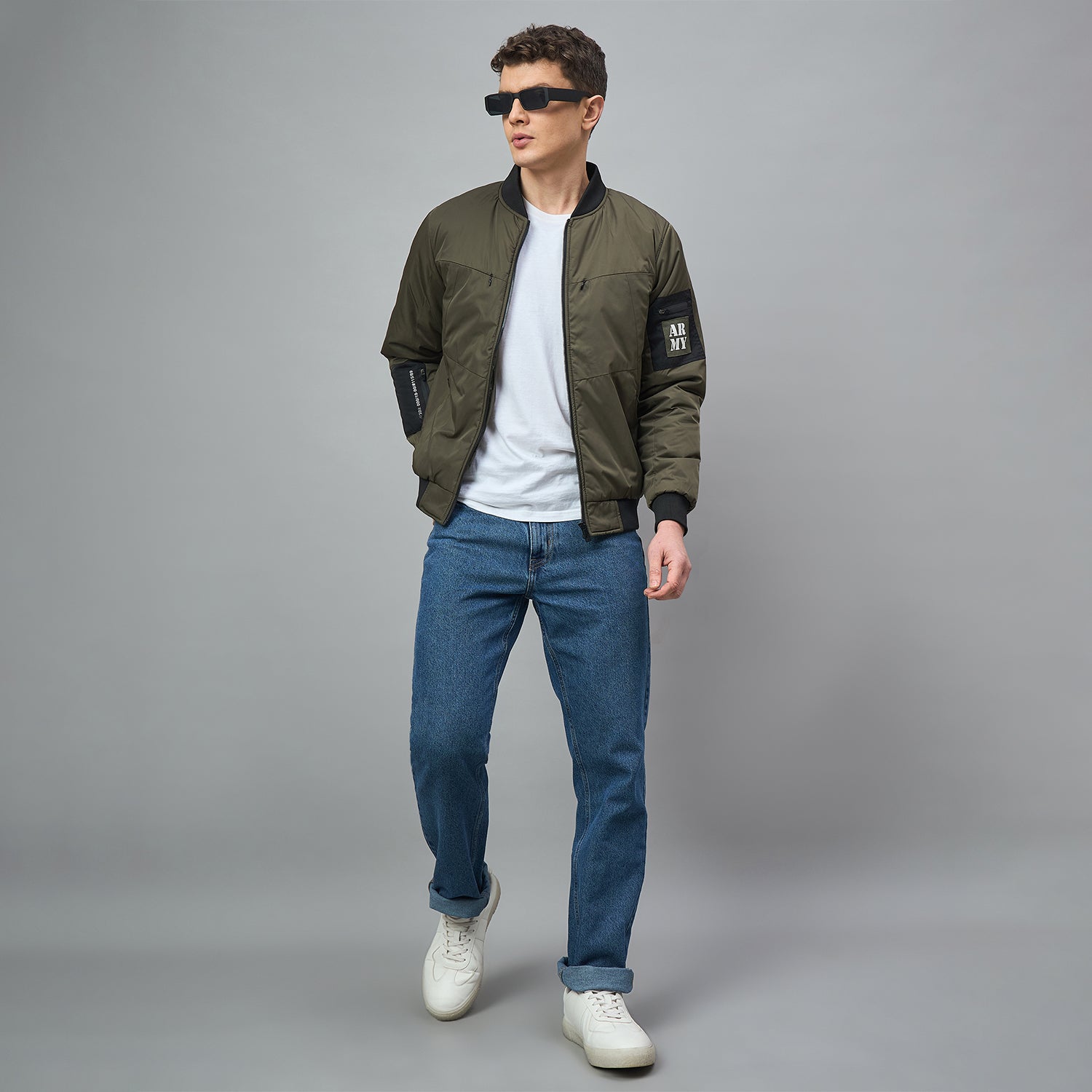 Duke Urban Men Full Sleeve Slim fit Bomber Jacket (SDZ3046N)