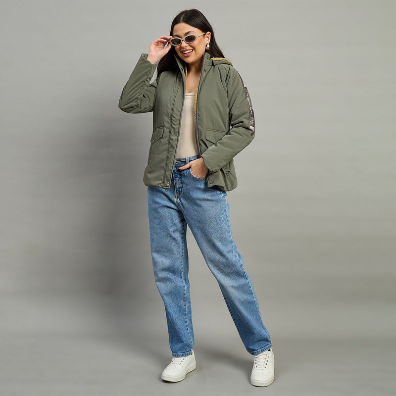 Duke Urban Women Short Style Full Sleeve Hooded Jacket (SDZ4009N)