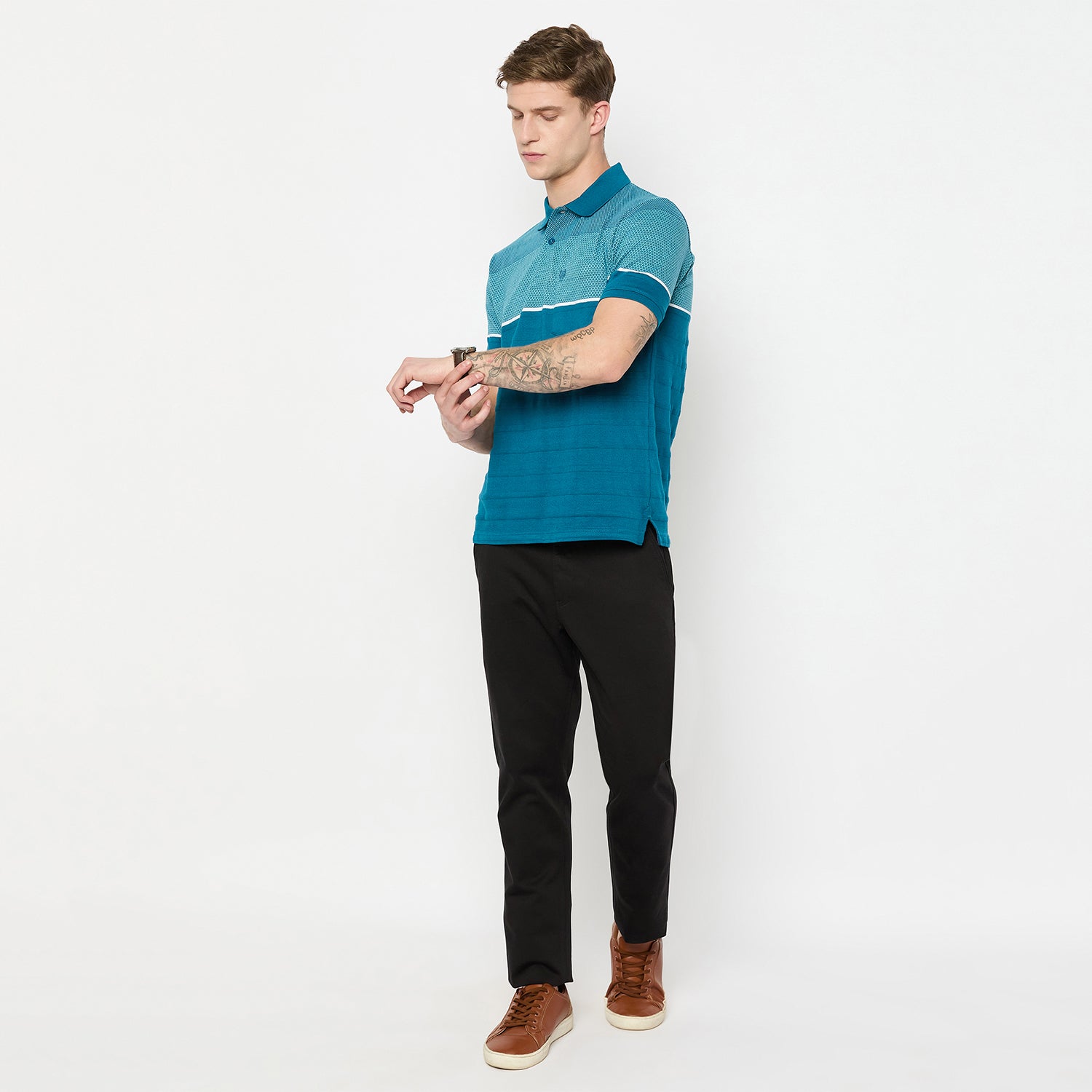 Duke Urban Men Half Sleeve Cotton Tshirt (LF7213)