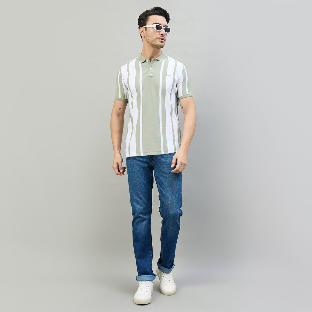 Duke Urban Men Half Sleeve Cotton Regular Fit Casual T-shirt (LF7869)