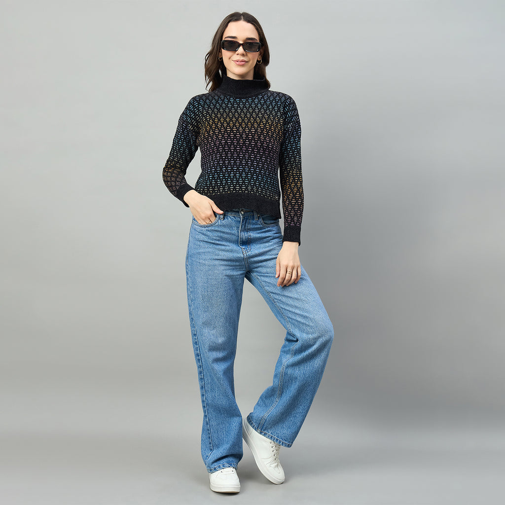 Duke Urban Women Full Sleeve V Neck Pullover (SDS1234N)