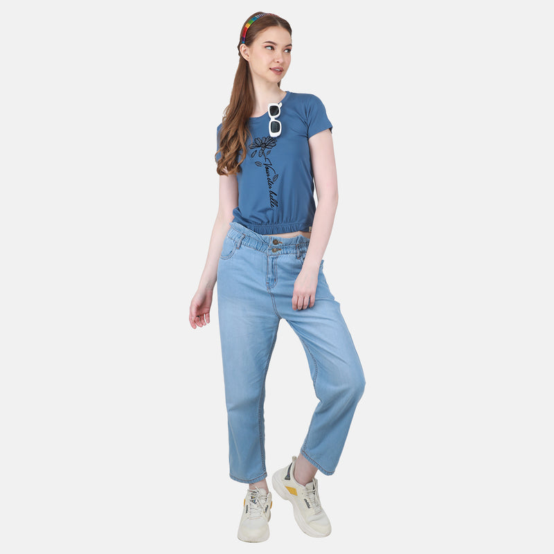 Duke Urban Women Round Neck Printed Top (LFX892)