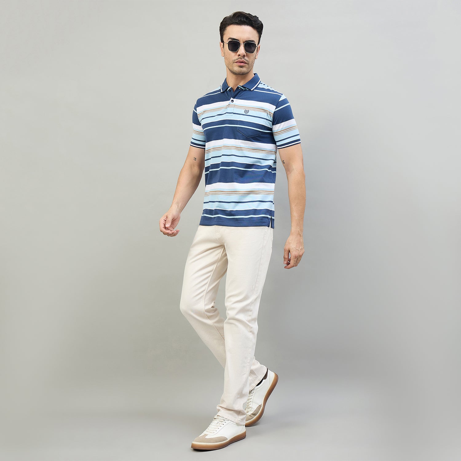 Duke Urban Men Half Sleeve Cotton Smart Fit Casual T-shirt (LF7968)