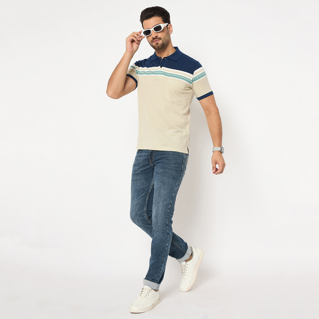 Duke Urban Men Half Sleeve Cotton Tshirt (LF7349)
