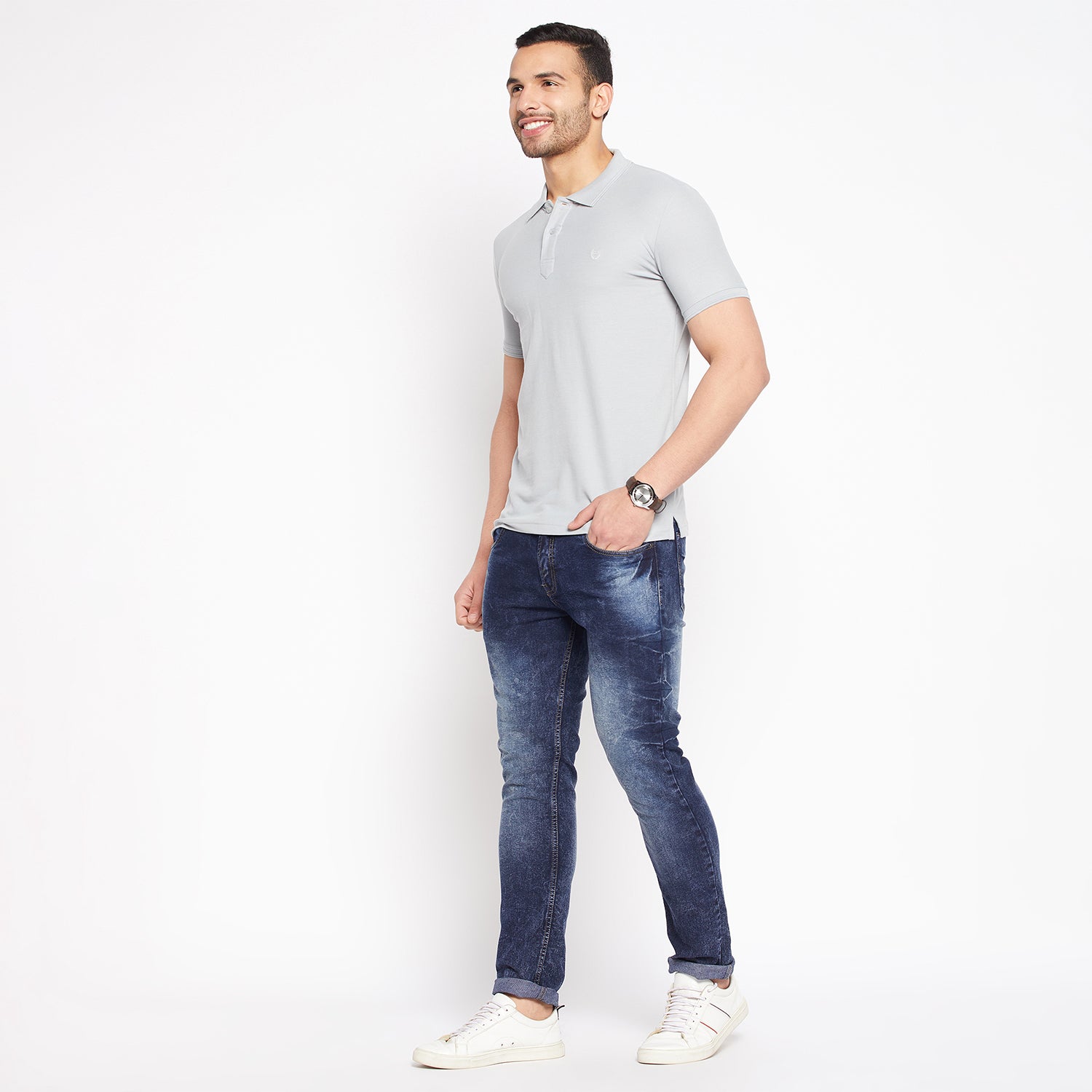 Duke Stardust Men Half Sleeve Polo Neck Cotton T-shirt (800F) More Colors