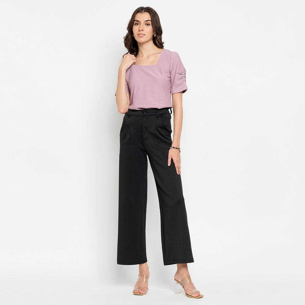 Duke Urban Half Sleeve Square Neck Lady Top (LFX3283)