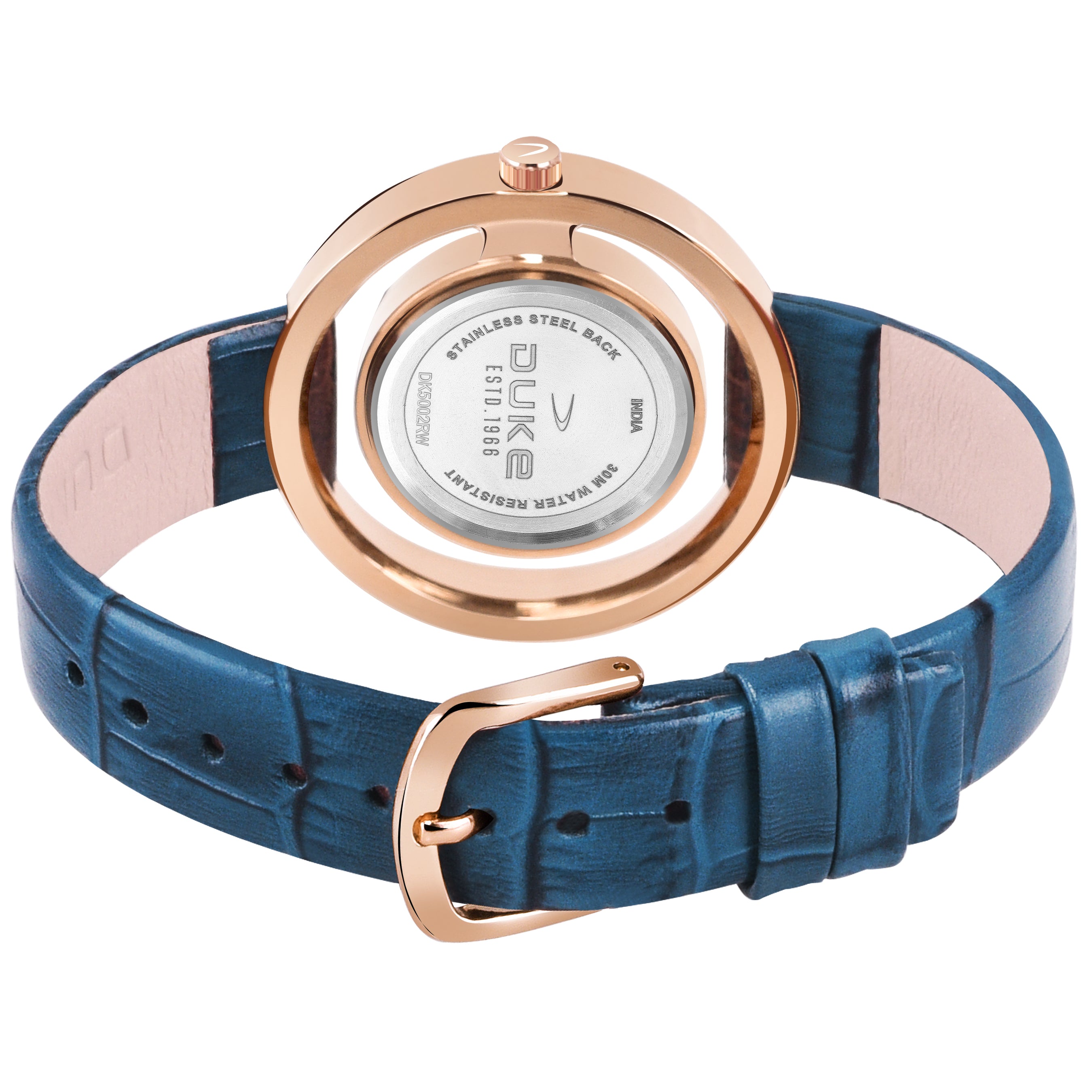 Duke Analogue Blue Dial Business Casual Quartz Blue Women Watch (DK5002RW01S)