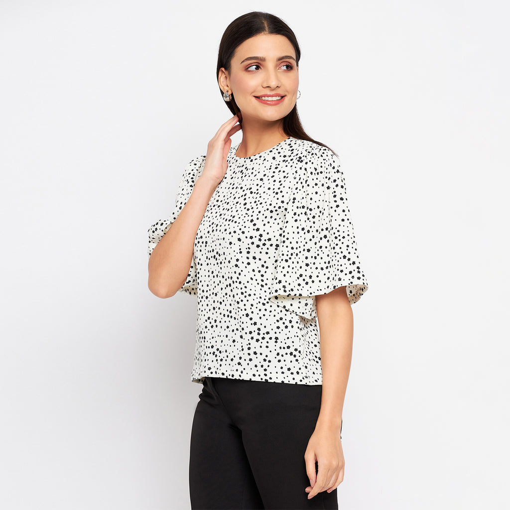 Duke Stardust Women Round Neck Half Sleeve Printed Top (SDX3268)