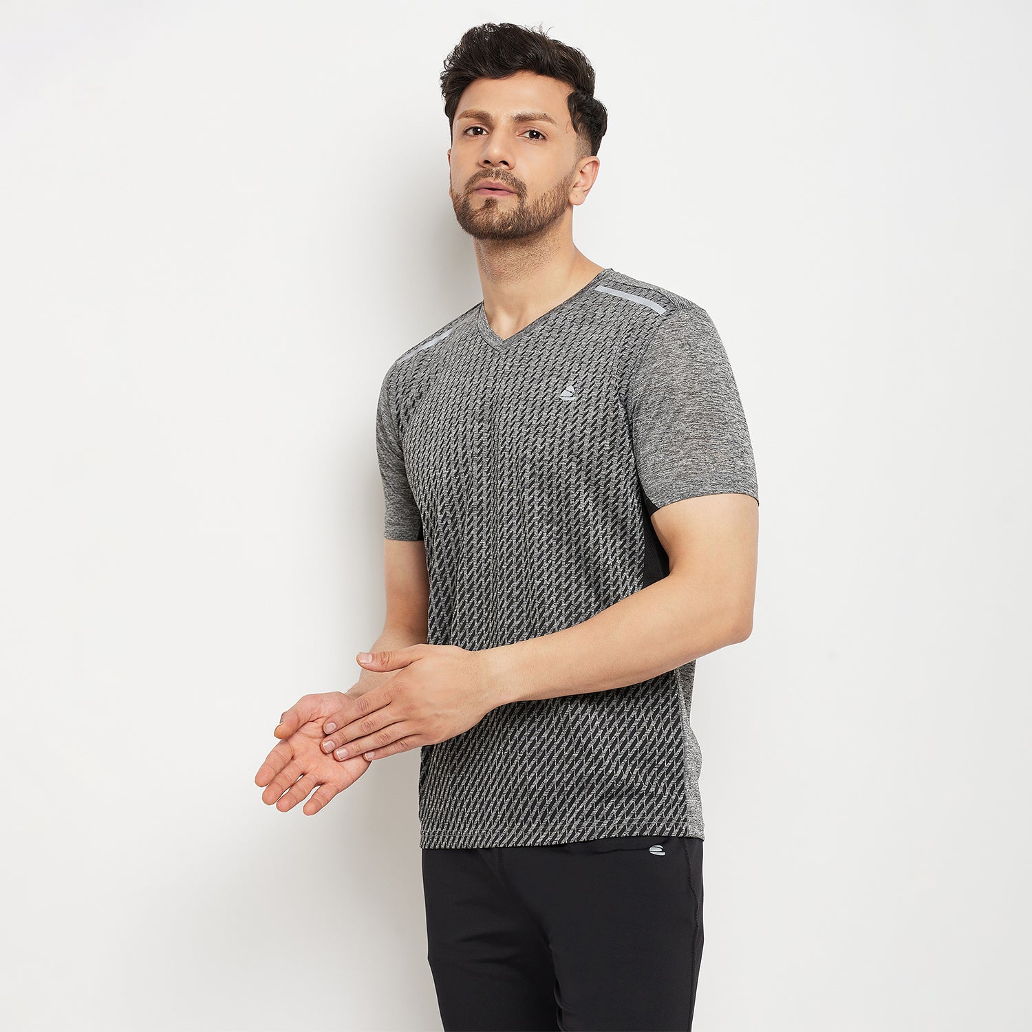 Duke Stardust Men Half Sleeve V Neck Cotton T-shirt (GD1209)
