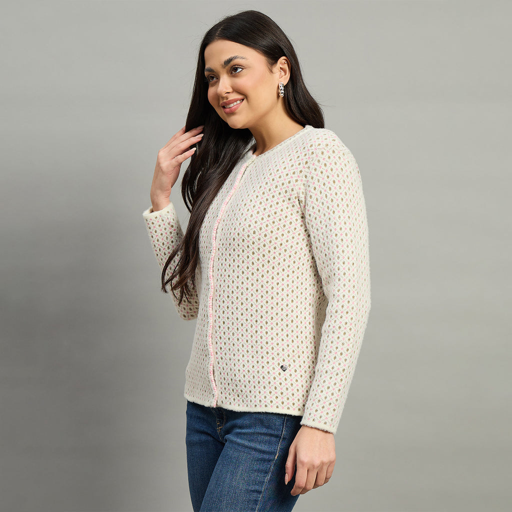 Duke Urban Women Full Sleeve Front Open Regular Cardigan (SDS1337)