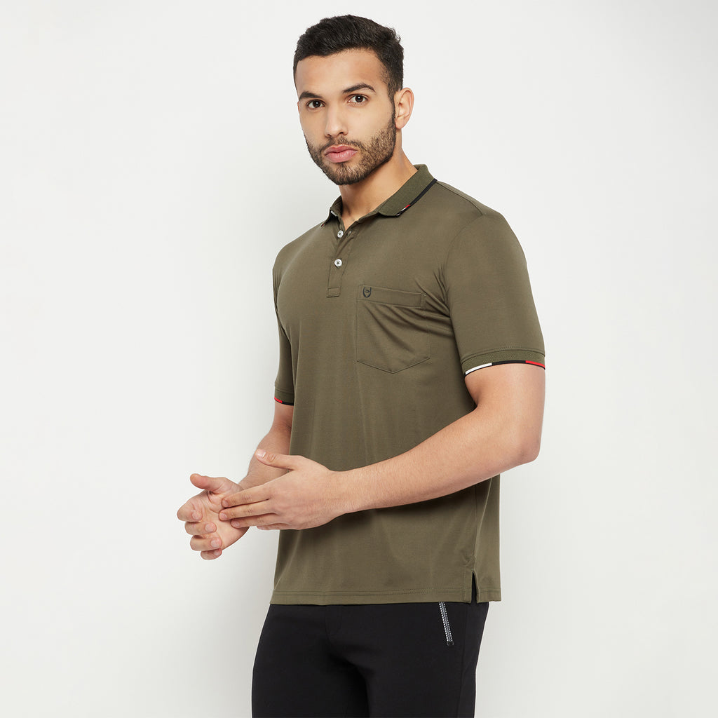 Duke Stardust Men Half Sleeve Polo Neck Cotton T-shirt (1700)