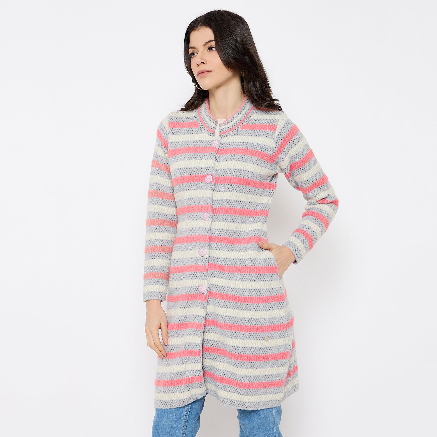 Duke Stardust Women Full Sleeve Long Sweater (SDS1219)