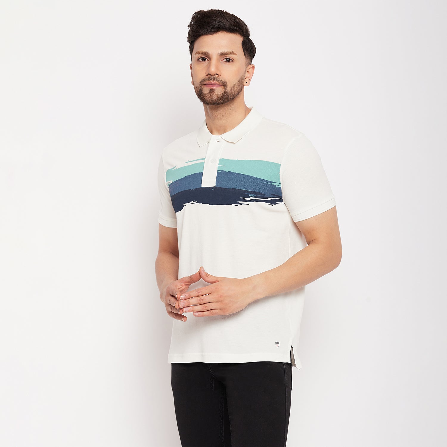 Duke Stardust Men Polo Neck Half Sleeve Cotton T-shirt (LF5418)