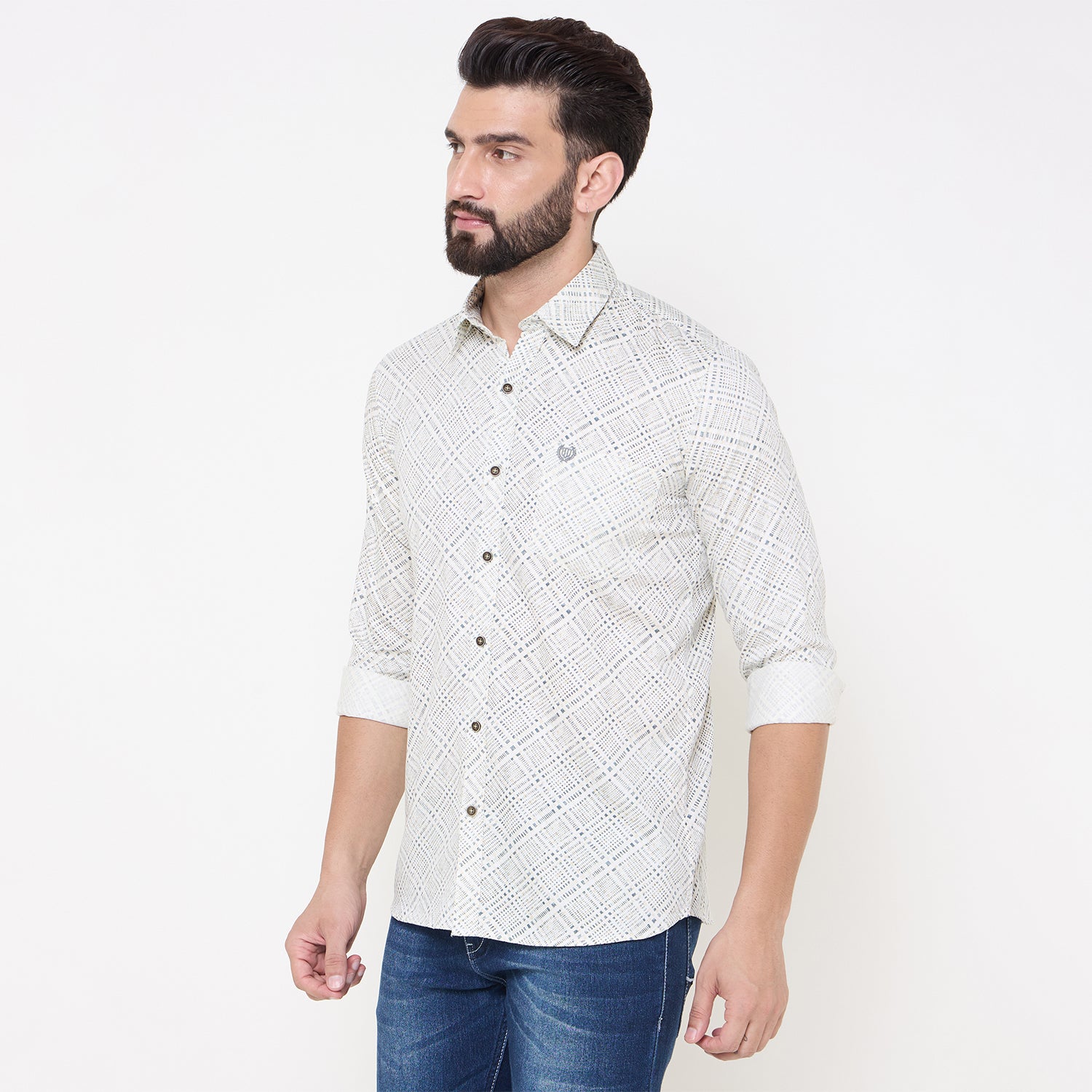Duke Urban Men Full Sleeve Cotton Shirt (SDO6PRTQ)