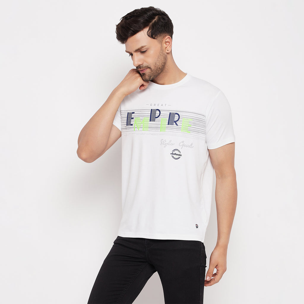 Duke Stardust Men Round Neck Half Sleeve Cotton T-shirt (LF5868)