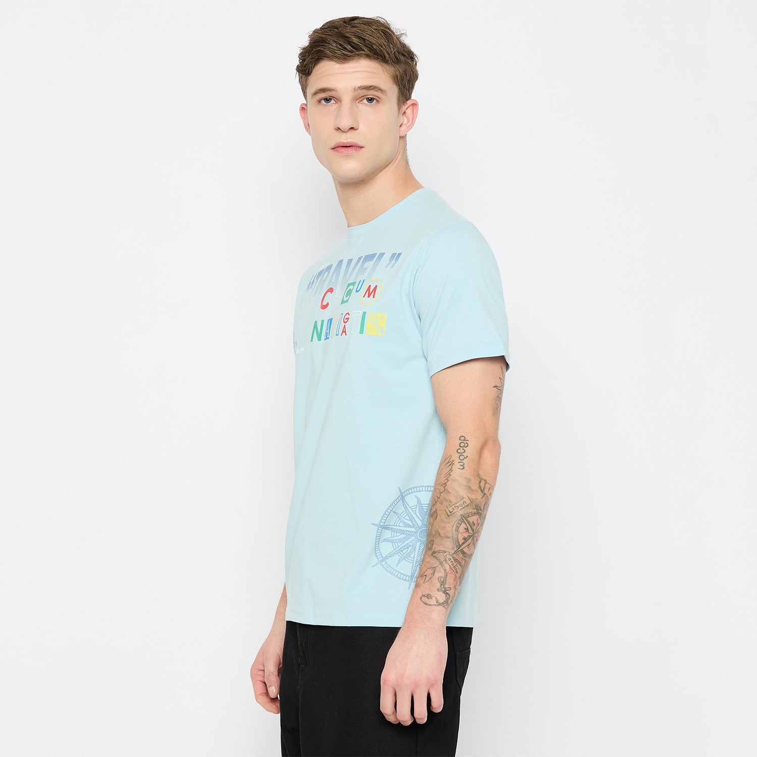 Duke Urban Men Half Sleeve Cotton Tshirt (LF7217)