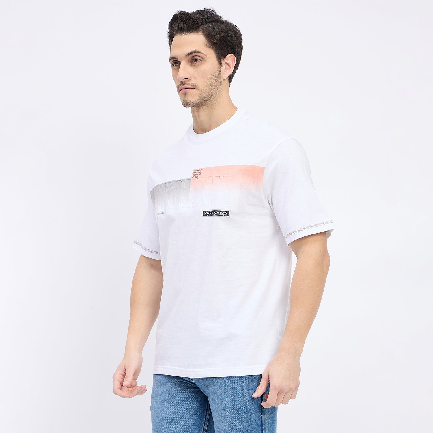 Duke Urban Men Half Sleeve Cotton T-shirt (LF7235)
