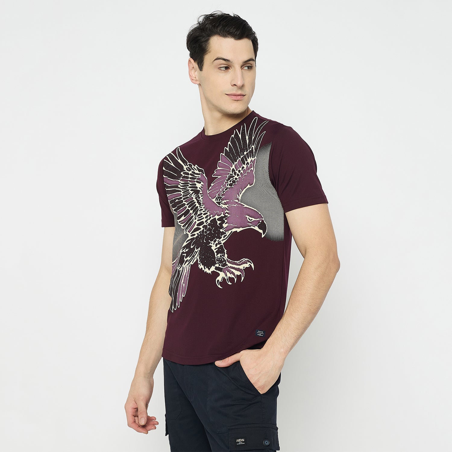 Duke Urban Men Half Sleeve Cotton Round Neck Tshirt (LF7591)